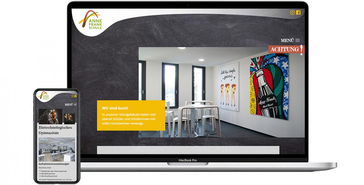 Webdesign: Anne-Frank-Schule Rastatt