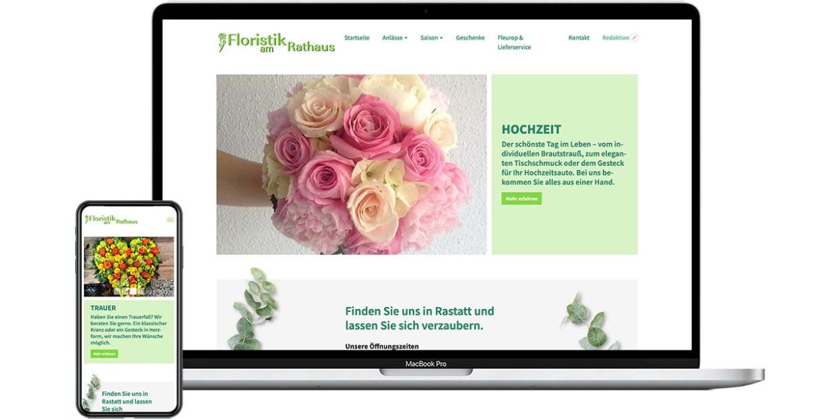 Webdesign: Floristik am Rathaus