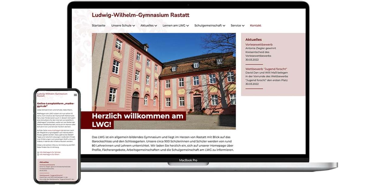 Webdesign: Ludwig-Wilhelm-Gymnasium Rastatt