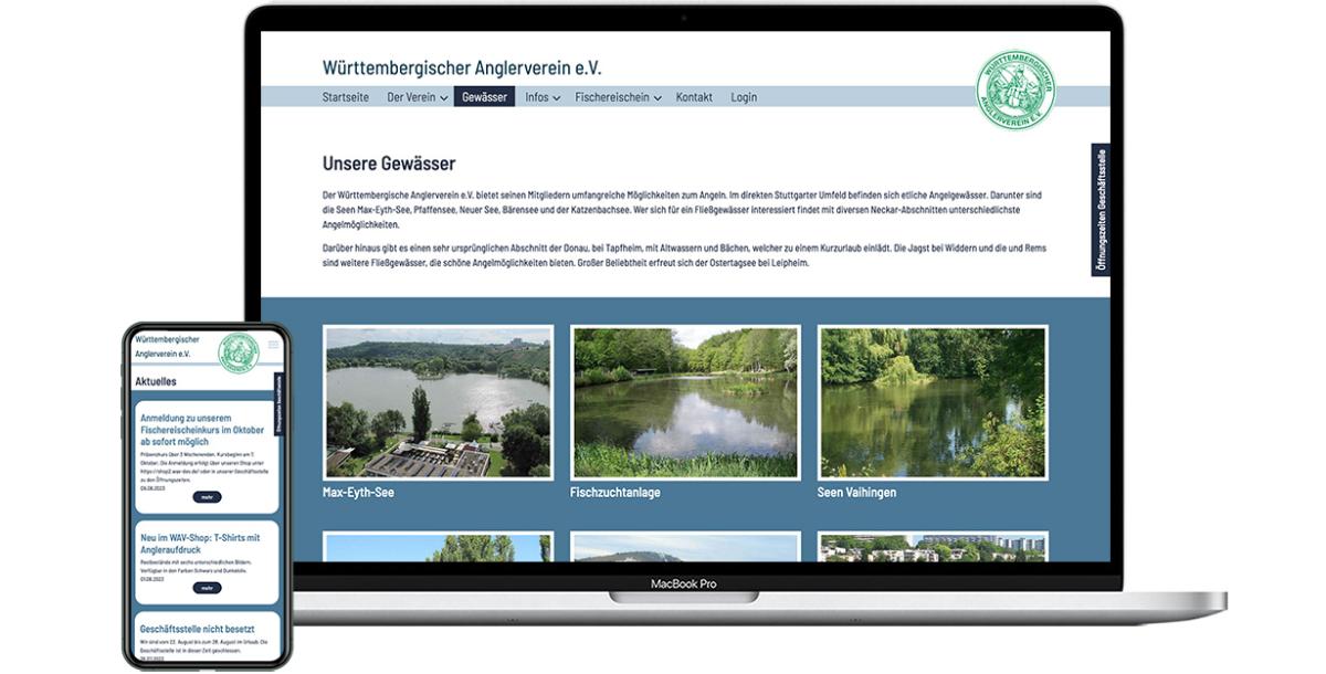 Webdesign: Württembergischer Anglerverein e.V.